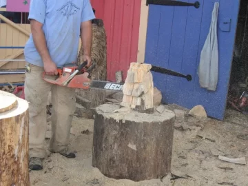 [Hearth.com] Chainsaw Carving