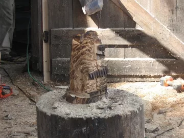 [Hearth.com] Chainsaw Carving