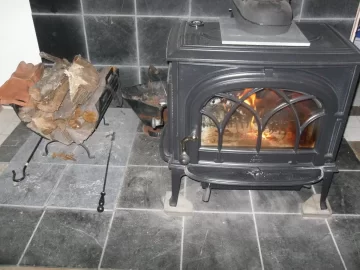 [Hearth.com] Wood Storage Next To Stove