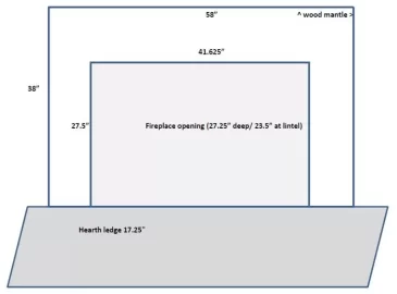 [Hearth.com] Big fireplace/short mantel - help choosing insert/stove