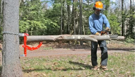 [Hearth.com] what holds your wood while bucking?