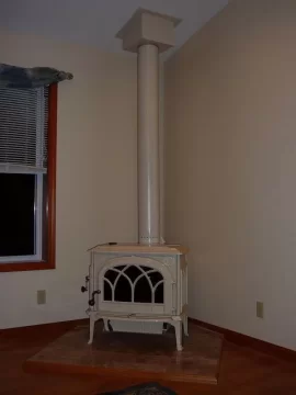 [Hearth.com] Painting pipe to match Jotul's Ivory