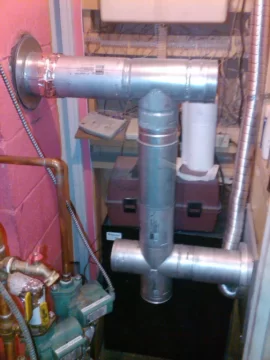 [Hearth.com] Double T for easier pellet flue cleaning?? Finally got the Simpson Duravent Double T and it is in!! 