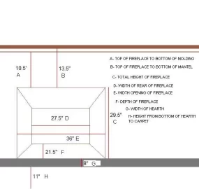 [Hearth.com] Looking for a quality wood insert for my fireplace... attached are measurments for my setbacks.
