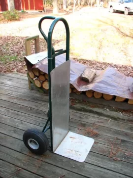 [Hearth.com] Home made log cart.
