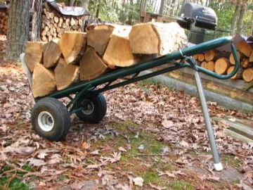 [Hearth.com] Home made log cart.