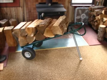 [Hearth.com] Home made log cart.