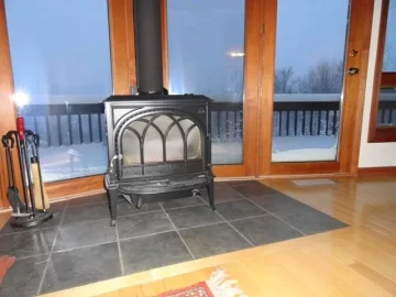 [Hearth.com] installation of wood stove next to sliding glass doors