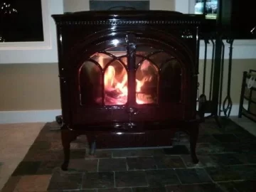 [Hearth.com] Jotul F600 Firelight Install- New Break in fire picture