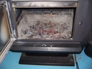 [Hearth.com] Empty ashes from a hot stove pics.