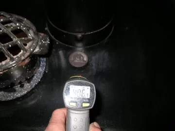 [Hearth.com] Stove top temp drop with fans.