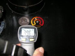 Stove top temp drop with fans.