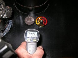 Stove top temp drop with fans.