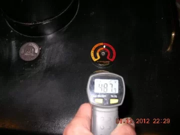 [Hearth.com] Stove top temp drop with fans.