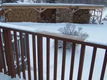 [Hearth.com] Plowing snow to haul wood