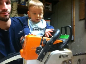 [Hearth.com] Young wood cutter
