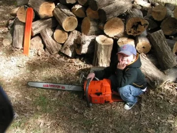 [Hearth.com] Young wood cutter