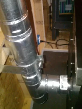 [Hearth.com] Shed Wood Pellet Stove Install.