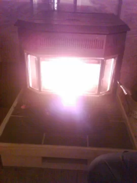 [Hearth.com] Shed Wood Pellet Stove Install.