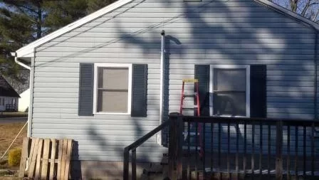 [Hearth.com] DISTANCE BETWEEN PELLET PIPE AND SIDING  "PICS ADDED"