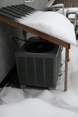 [Hearth.com] Heat pump getting covered with snow/ice