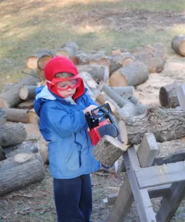 [Hearth.com] Young wood cutter