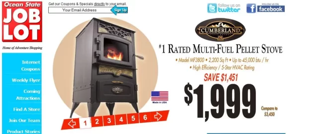 [Hearth.com] Ocean State Job Lot Selling Pellet Stoves??