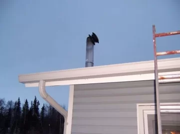 [Hearth.com] Pipe cap after 4 Days of high wind  (pics)