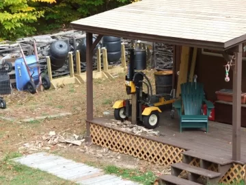 [Hearth.com] Moving it from the stacks to the porch in the winter