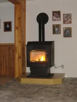 [Hearth.com] carpeting with pellet stove