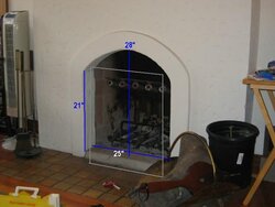 Can I partially insert a freestanding stove into the fireplace?