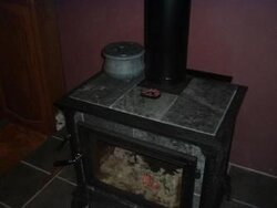 Kettle on a soapstone