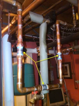 [Hearth.com] Improving Heat Loop on the old (Superstor) Indirect DHW Tank Output and FG pipe insulation!