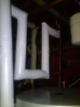 [Hearth.com] Improving Heat Loop on the old (Superstor) Indirect DHW Tank Output and FG pipe insulation!