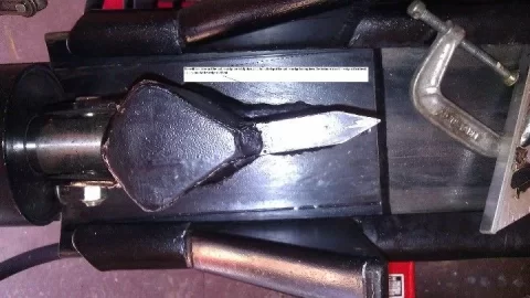 [Hearth.com] Huskee 28 ton splitter-I bent the wedge