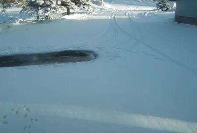 [Hearth.com] 43Â°, finding the driveway: It's "Black", pics