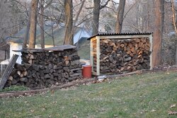 Discovered - affordable attractive roofing for woodshed