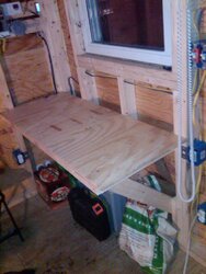 $7 amd 2.5 Hours to make a work table for the shed!! See pics
