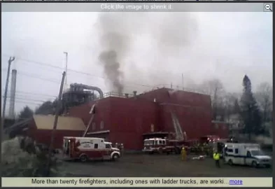 [Hearth.com] Fire at the Maine Choice Mill, Strong, ME