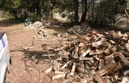 [Hearth.com] Can't wait !  Annual Hyd Splitter day is tomorrow and I got piles.(of splits now)