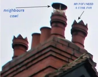 [Hearth.com] FLUE FOR LEEDS BISHOP CHIMNEY POT AND JOTUL F3 TD MF conversion grate stove