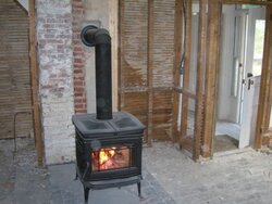 Thinking of moving PE Alderlea T5 closer to (truly) non combustible wall (brick chimney). Advice ple