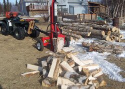 Log skidder/sled & home made hitch (pics)