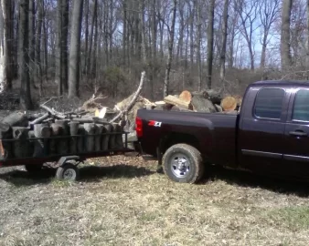 [Hearth.com] Trying to beat the warm weather to retrieve my Hickory.