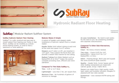 [Hearth.com] Radiant installed directly under hardwood floor?