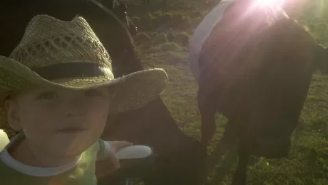 [Hearth.com] Kids with Cows
