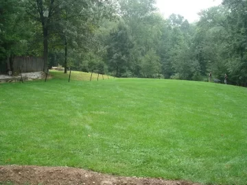 [Hearth.com] Chain link fence post.