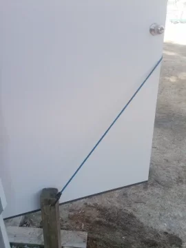 [Hearth.com] Keeping Ye Old Shed Door from Flappin in the Breeze!!