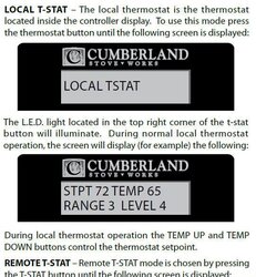 Cumberland MF3800 & wireless thermostat combo