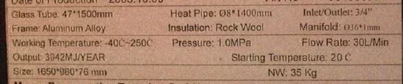 [Hearth.com] Solar heated water - Evac tube specs - Ur thoughts?